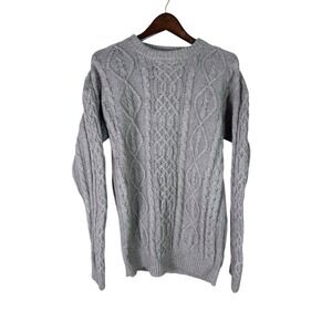 Tan Vintage Cable Knit Irish Sweater Size Large‎